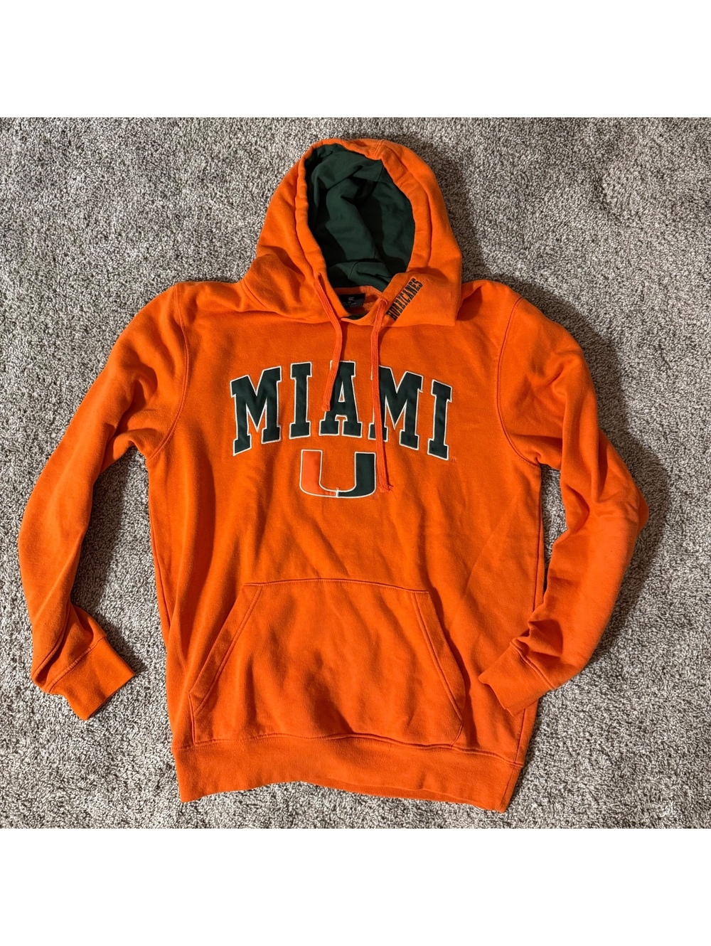 Colosseum Miami Orange Hoodie Sweatshirt Medium